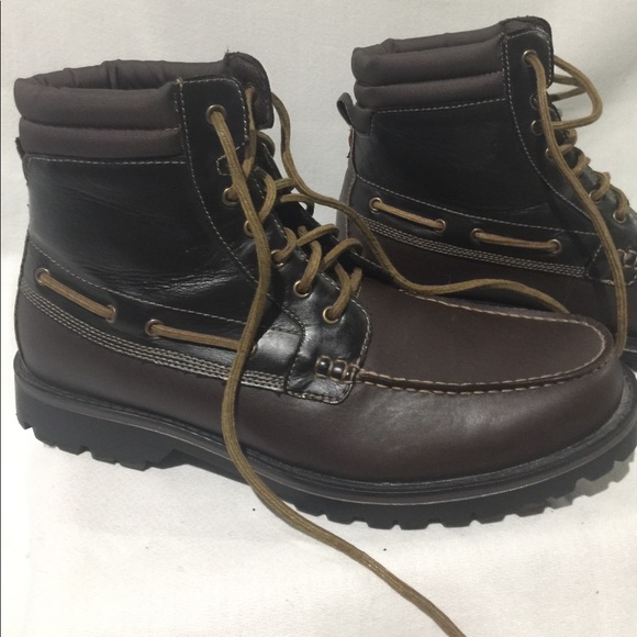 Tommy Hilfiger Other - Men Tommy Hillfiger Brown Leather Ankle Boot Sz 11